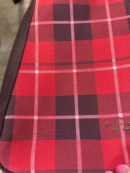 Kate Spade Plaid Newbury Lane Lorie Tote Shoulder Bag - Picture 5 of 11